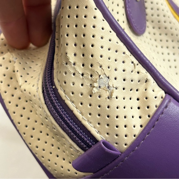 Los Angeles LA Lakers NBA Basketball Perfect Bowler Hand Bag Women’s Purse Read - Picture 11 of 12